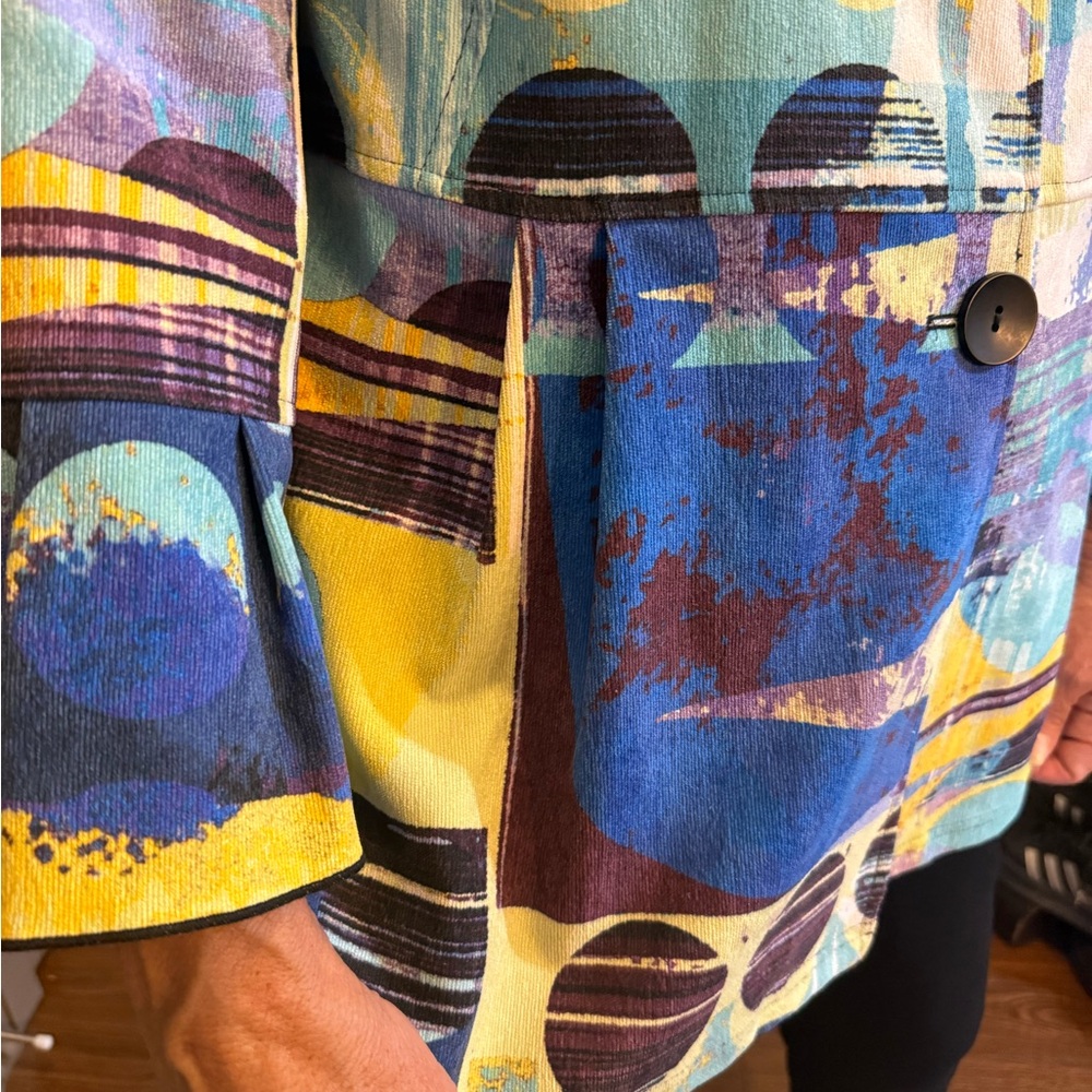 Ali Miles Multicolor Abstract Jacket - Picture 6 of 9